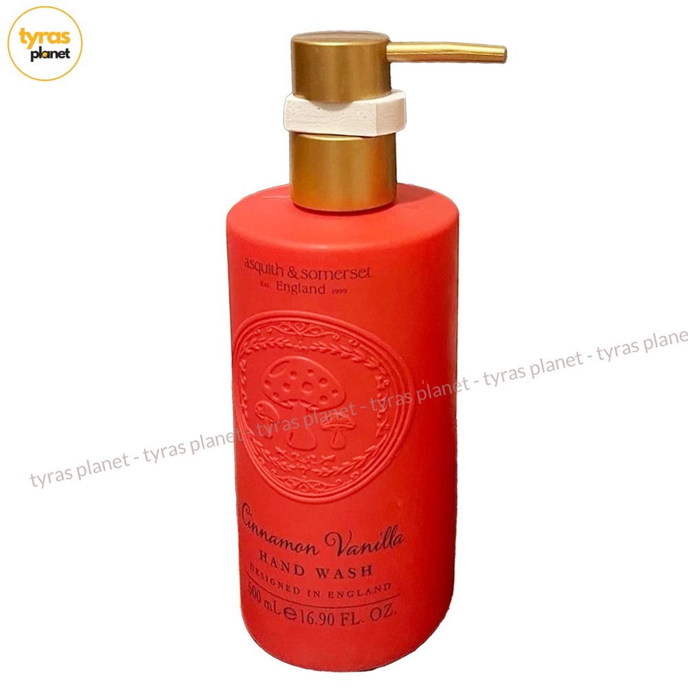 Asquith & Somerset Cinnamon Vanilla Luxury Hand Wash 16.9 oz Red Gold Pump NEW